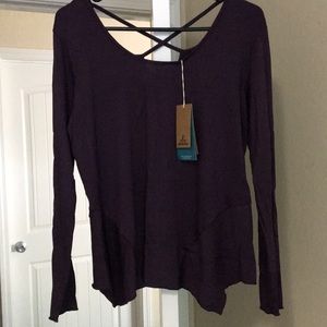 NWT Prana Sasha Top in dark plum